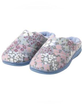 NWT Dearfoams Women's Indoor Outdoor Memory Foam Floral Slipper Size XL (11/12)